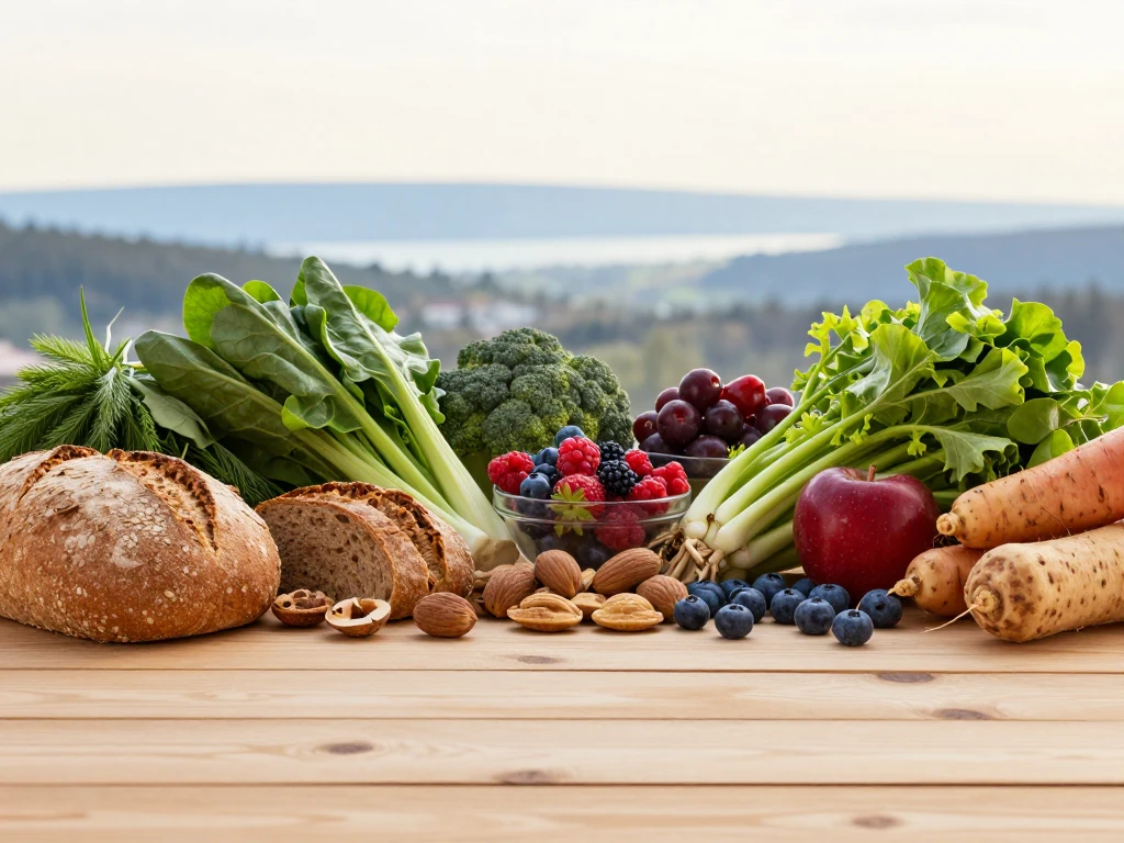 Abstract Nordic horizon with soft light